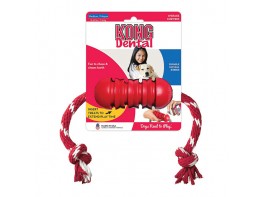 Imagen del producto Dental kong with a rope-medium