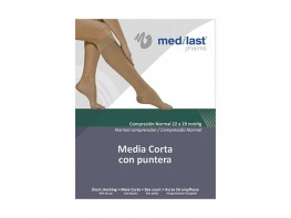 Imagen del producto Medilast Media corta cn puntera negro XL