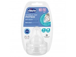 Imagen del producto Chicco tetina physio silicona f/rapido 4m+ 2uds