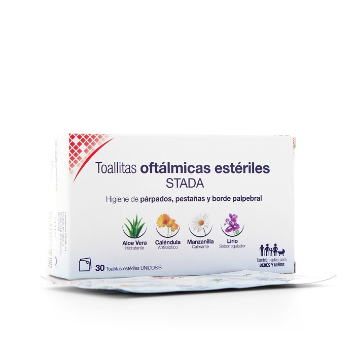 CARE+ TOALLITAS OFTÁLM ESTERIL STADA 30U