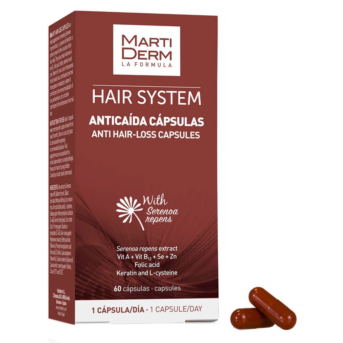 MartiDerm Hair System Tratamiento Anticaída 60 cápsulas