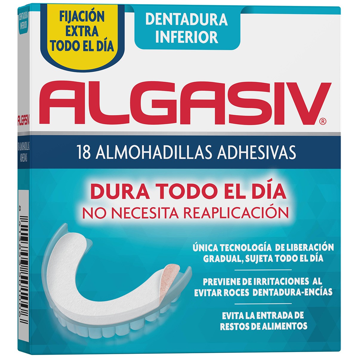 Algasiv almohadilla inferior 18 uds