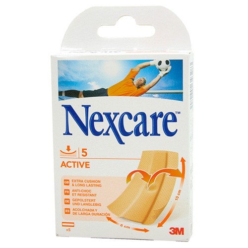 NEXCARE ACTIVE STRIP S 5 TIRAS 10X6 CM.