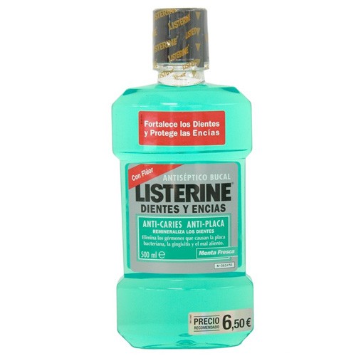 Listerine dientes y encías menta 500ml