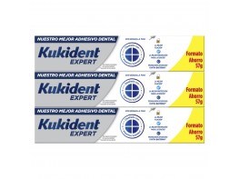 Kukident Expert pack crema adhesiva sabor fresco 3x57g