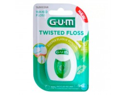 Gum Twisted Floss seda dental con cera 30m